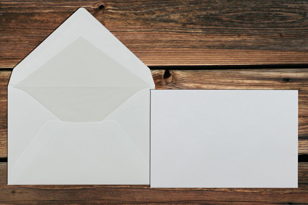 Briefhüllen mit Seidenfutter 120x180 mm Nassklebend Weiß 80 g/qm